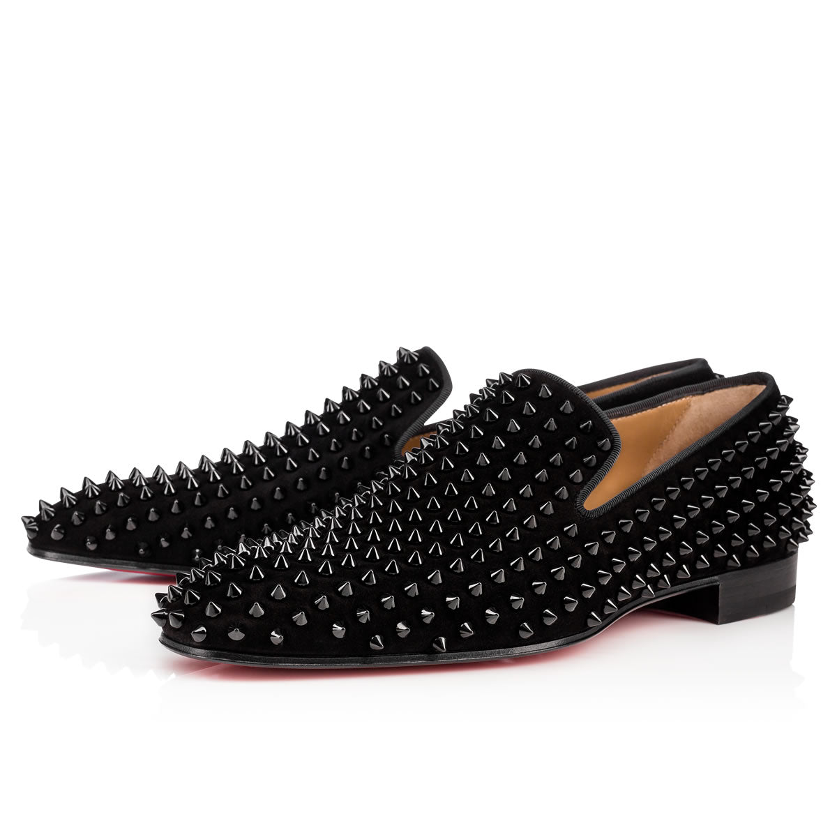 Christian Louboutin Dandelion Spikes Men Shoes | Color Black