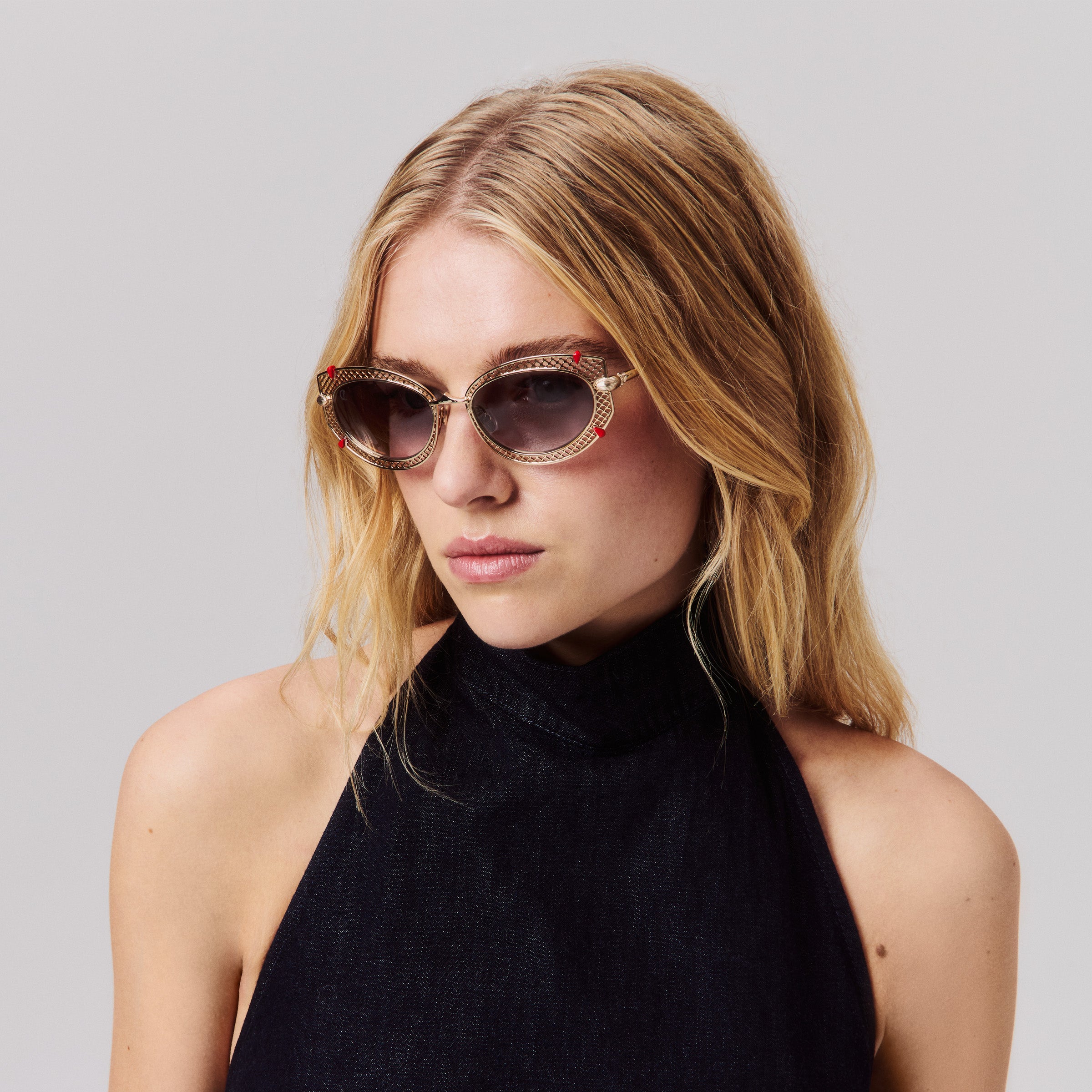 Christian Louboutin Dolly Lb0030 Women Eyewear | Color Gold