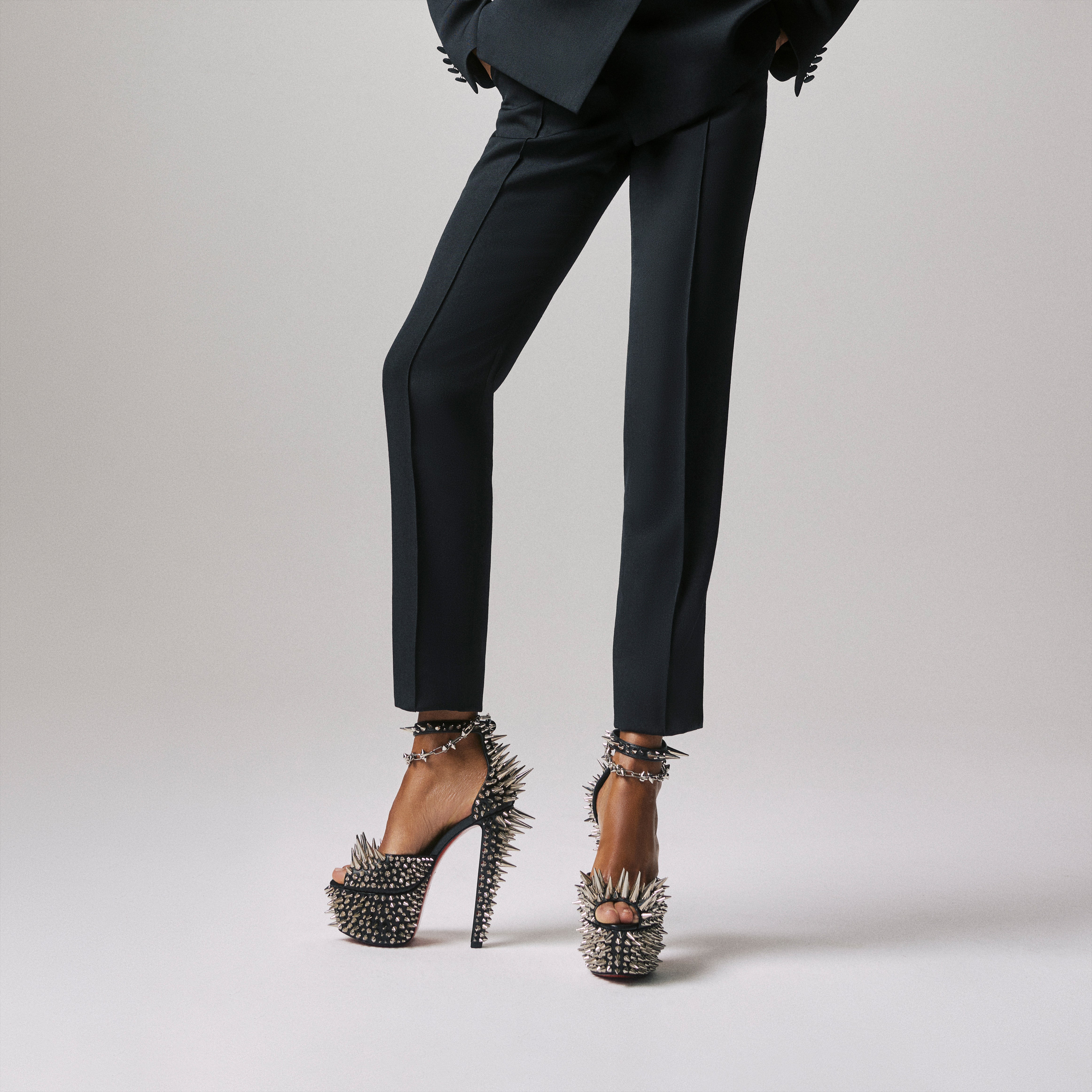 Christian Louboutin Estepic Sandal Alta Women Shoes | Color Black