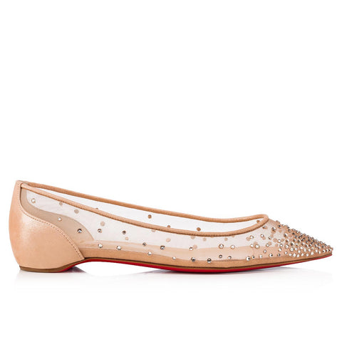 Christian Louboutin Follies Strass Women Shoes | Color Beige