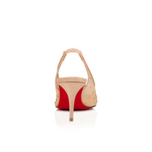 Load image into Gallery viewer, Christian Louboutin Follies Strass Sling Women Shoes | Color Beige
