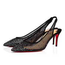 Load image into Gallery viewer, Christian Louboutin Follies Strass Sling Women Shoes | Color Black
