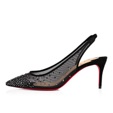 Load image into Gallery viewer, Christian Louboutin Follies Strass Sling Women Shoes | Color Black
