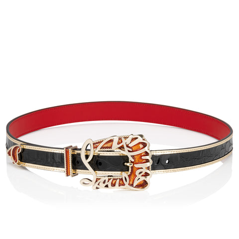 Christian Louboutin Giddy Women Belts | Color Black