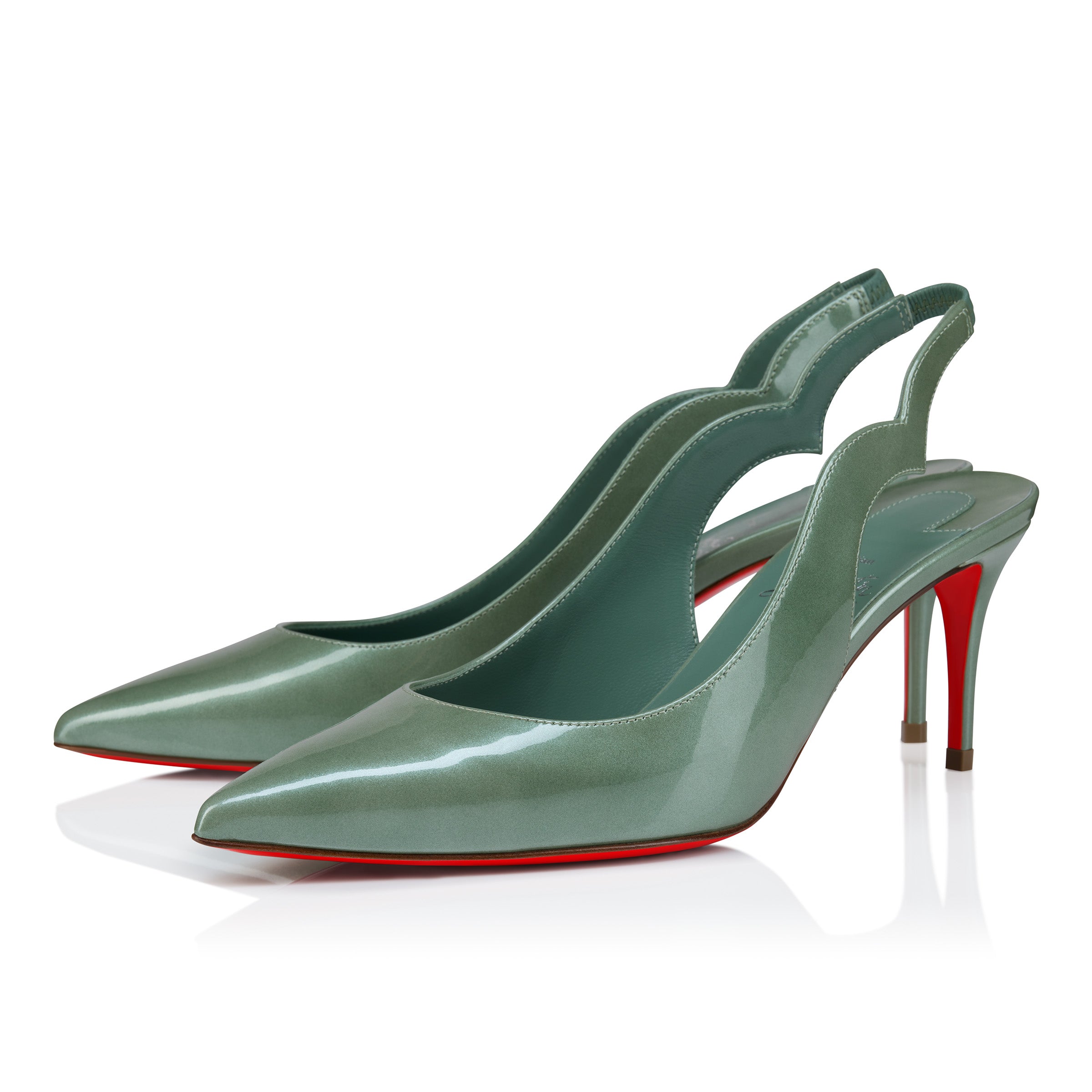 Christian Louboutin Hot Chick Sling Women Shoes | Color Green