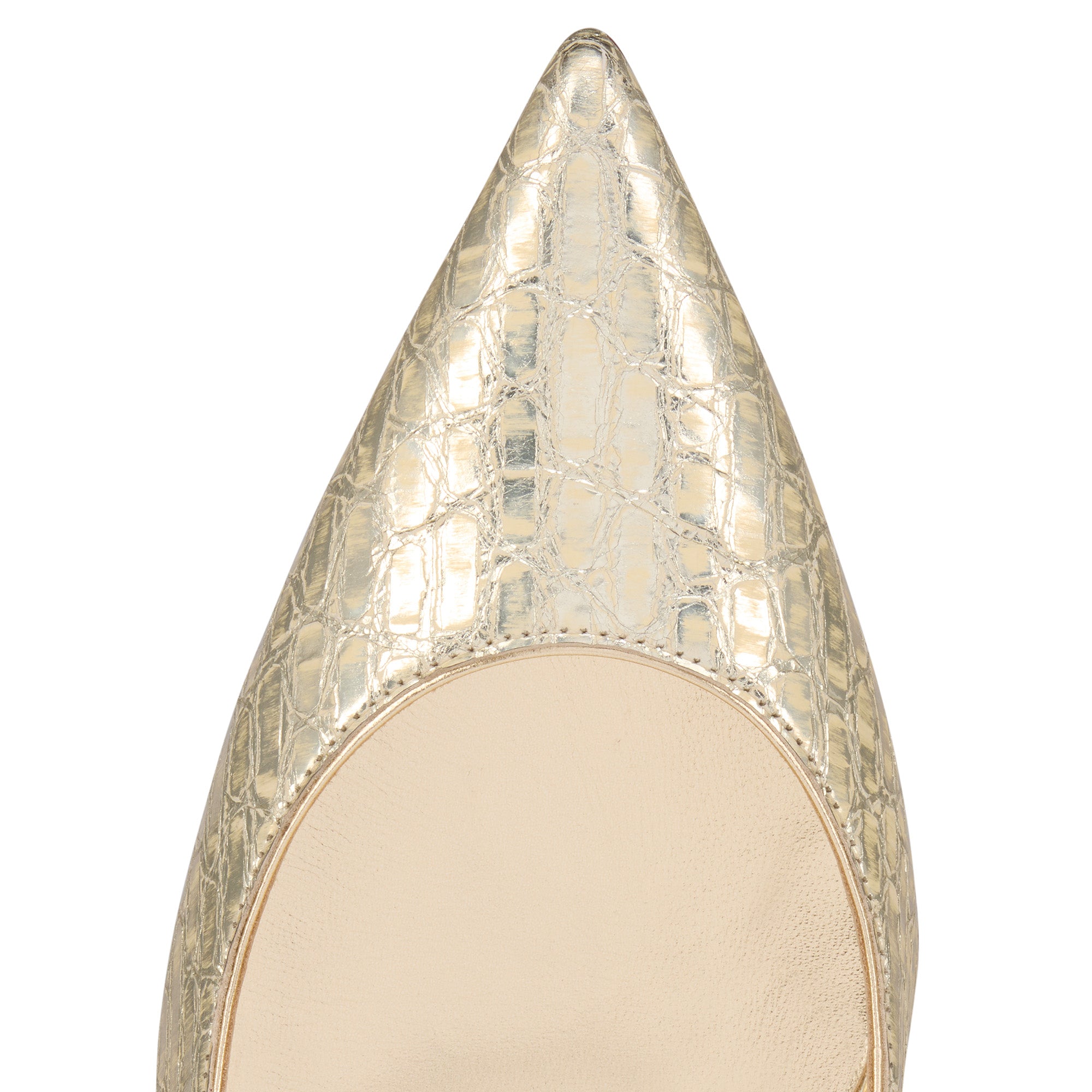 Christian Louboutin Hot Chick Sling Women Shoes | Color Gold