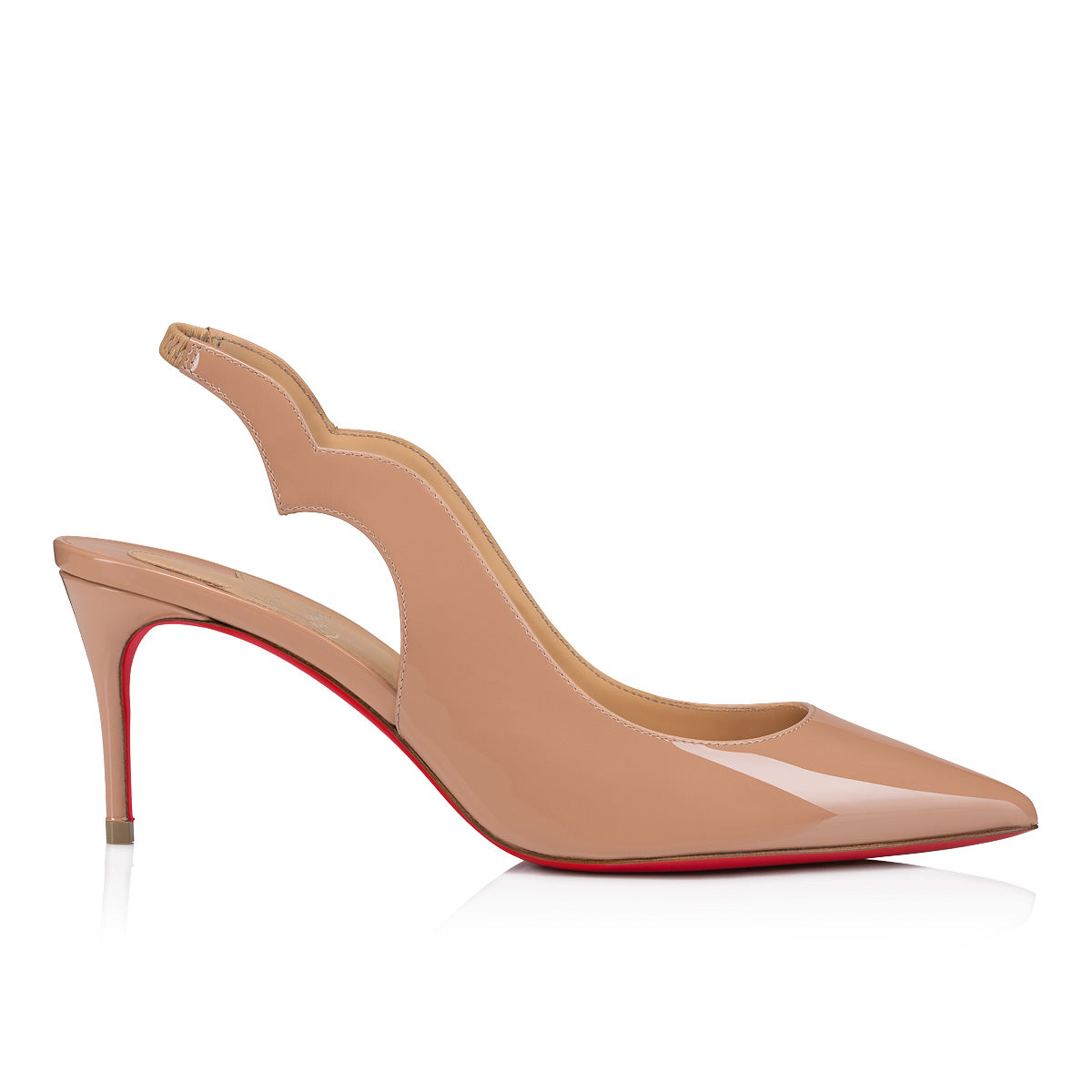 Christian Louboutin Hot Chick Sling Women Shoes | Color Beige