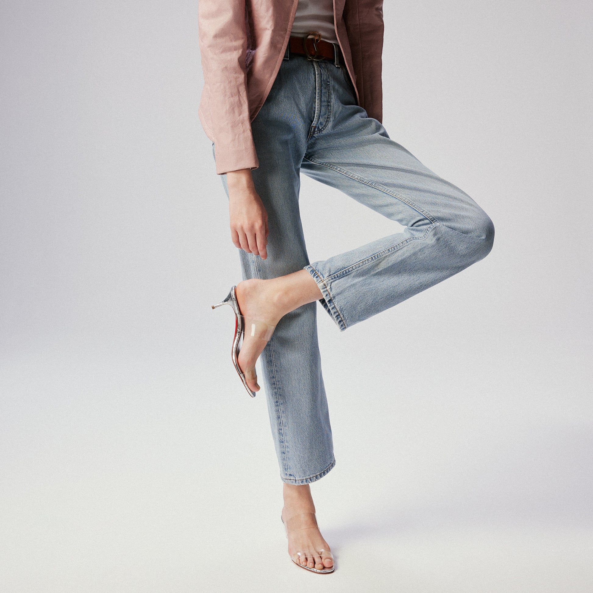 Christian Louboutin Just Nothing Women Shoes | Color Silver