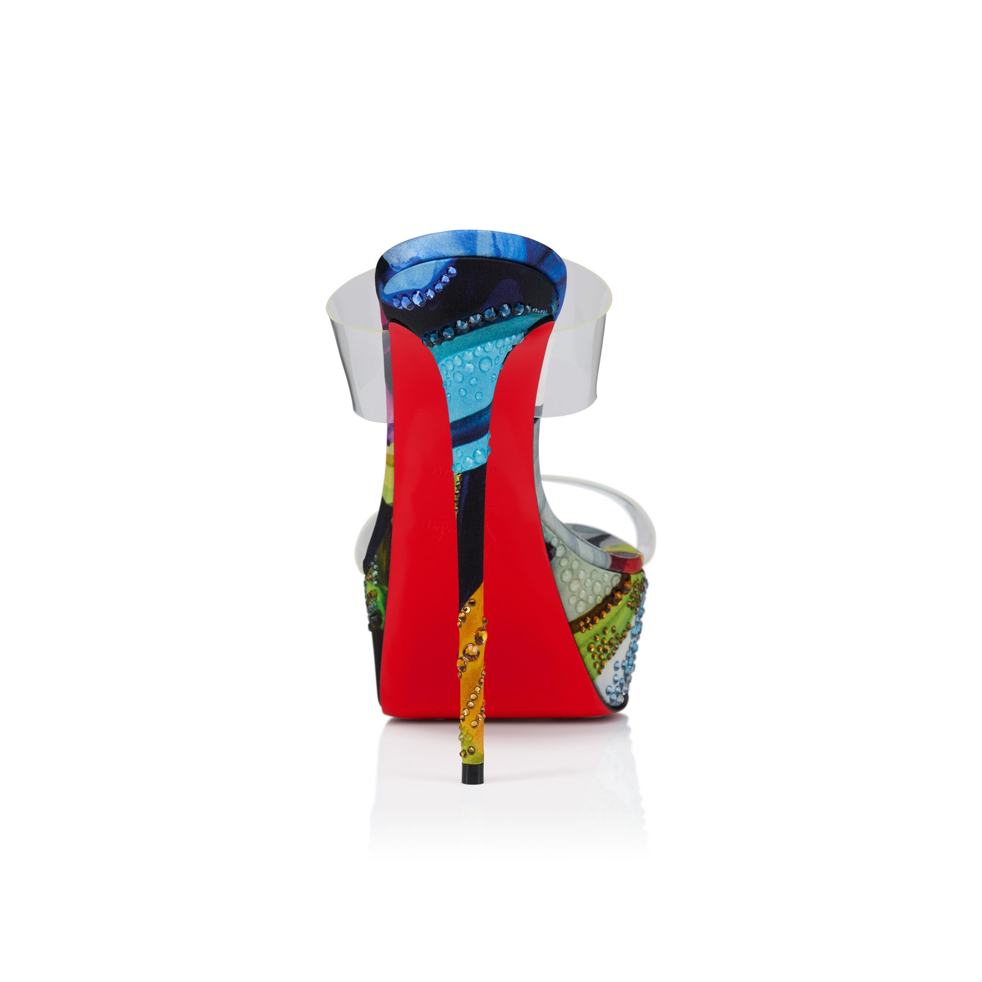 Christian Louboutin Just Nothing Alta Flower Strass Women Shoes | Color Multicolor