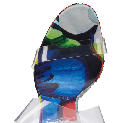 Christian Louboutin Just Nothing Alta Flower Strass Women Shoes | Color Multicolor