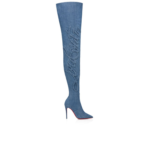 Christian Louboutin Kate Botta Alta Loubijeans Women Shoes | Color Blue