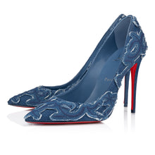 Load image into Gallery viewer, Christian Louboutin Kate Toile Denim Brodé Women Shoes | Color Blue
