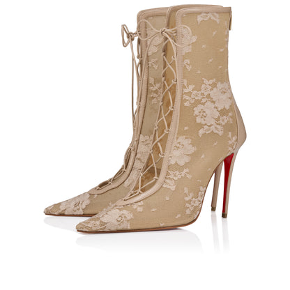 Christian Louboutin Km Lace Booty Women Shoes | Color Pink