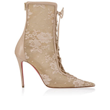 Load image into Gallery viewer, Christian Louboutin Km Lace Booty Women Shoes | Color Pink
