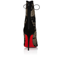 Load image into Gallery viewer, Christian Louboutin Km Lace Booty Women Shoes | Color Black
