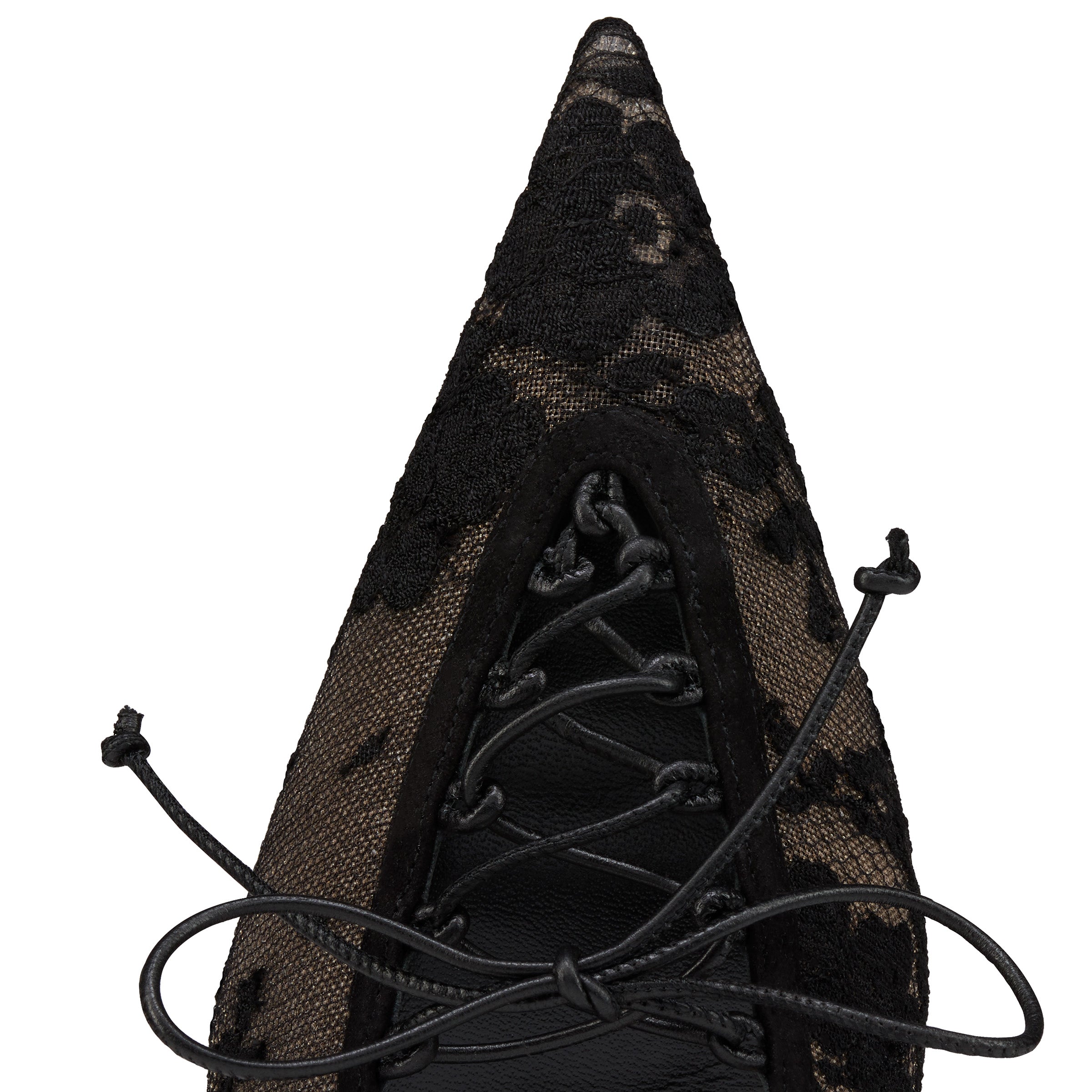 Christian Louboutin Km Lace Sling Women Shoes | Color Black