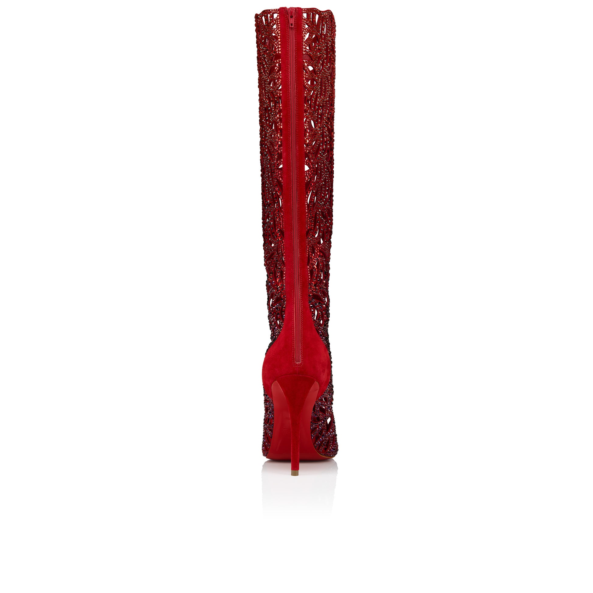 Christian Louboutin Lasera Strass Botta Women Shoes | Color Red