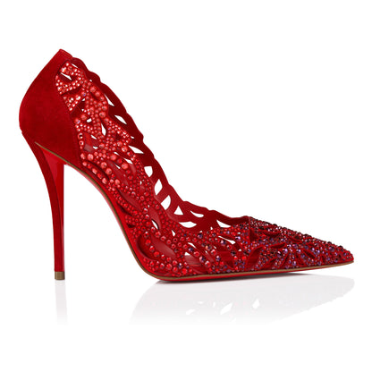 Christian Louboutin Lasera Strass Pump Women Shoes | Color Red