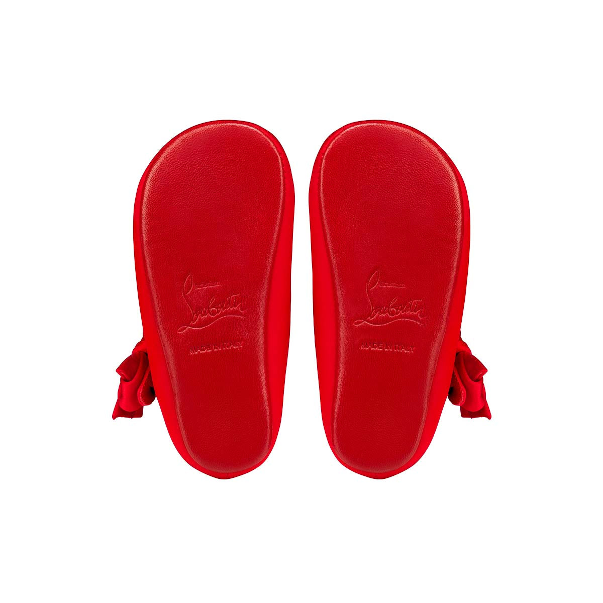 Christian Louboutin Lou Babe Kids Unisex Shoes | Color Red