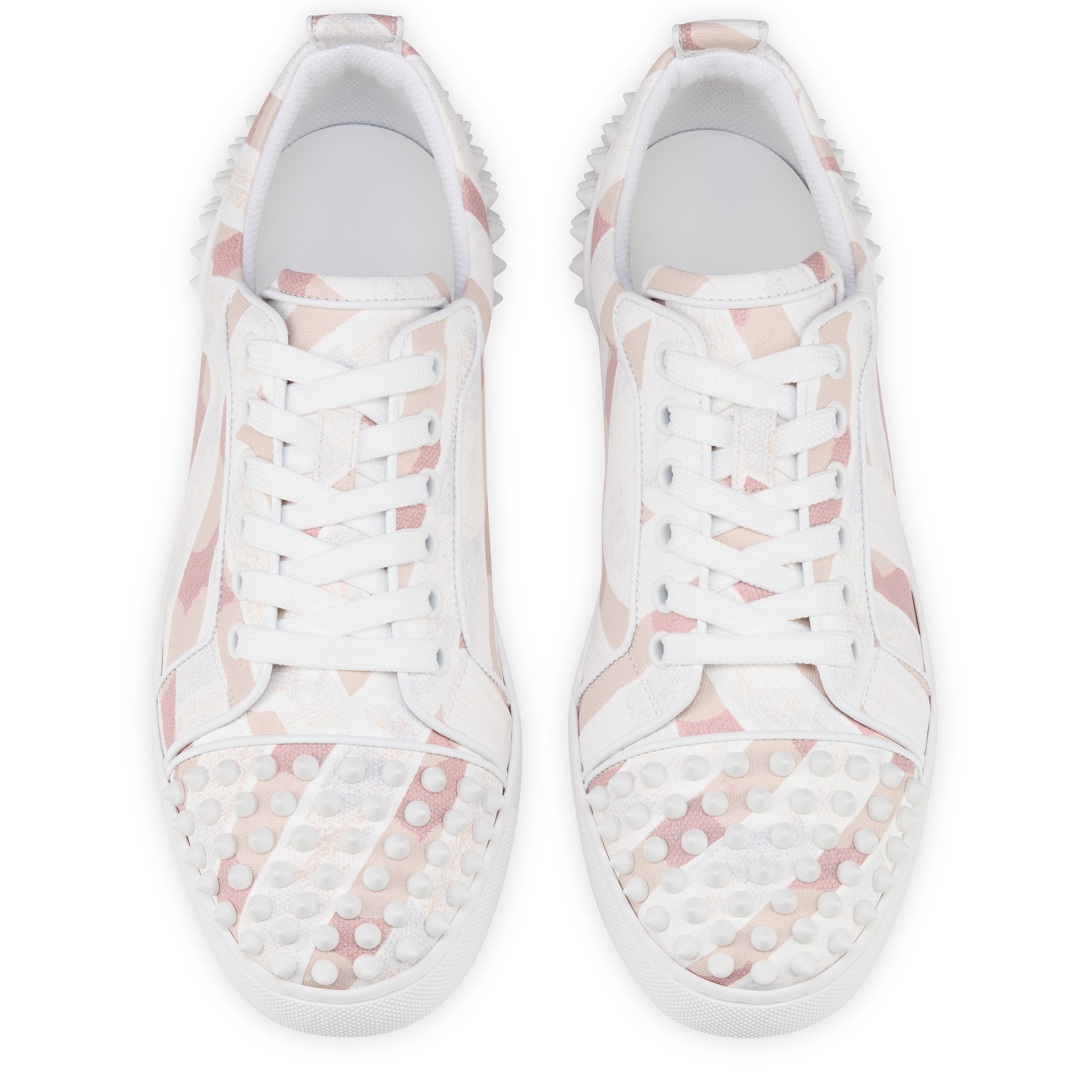 Christian Louboutin Louise Junior Spikes Women Shoes | Color Beige