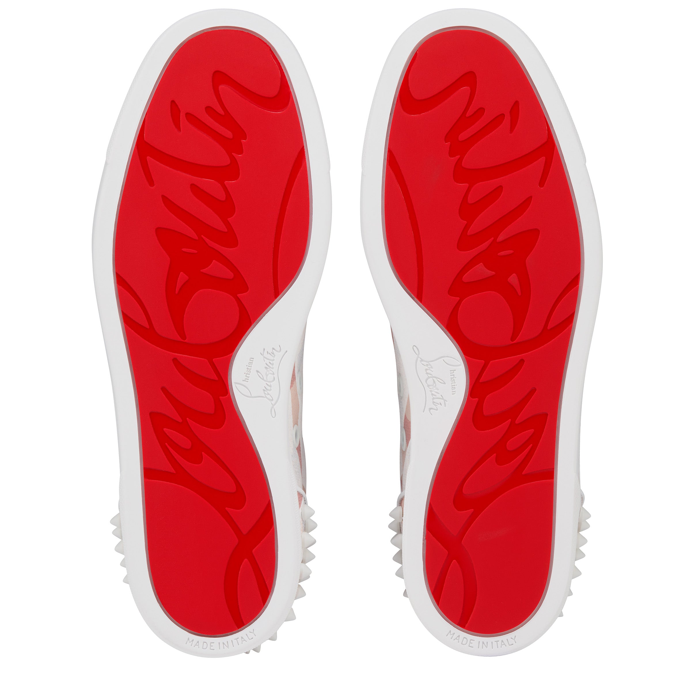 Christian Louboutin Louise Junior Spikes Women Shoes | Color Beige