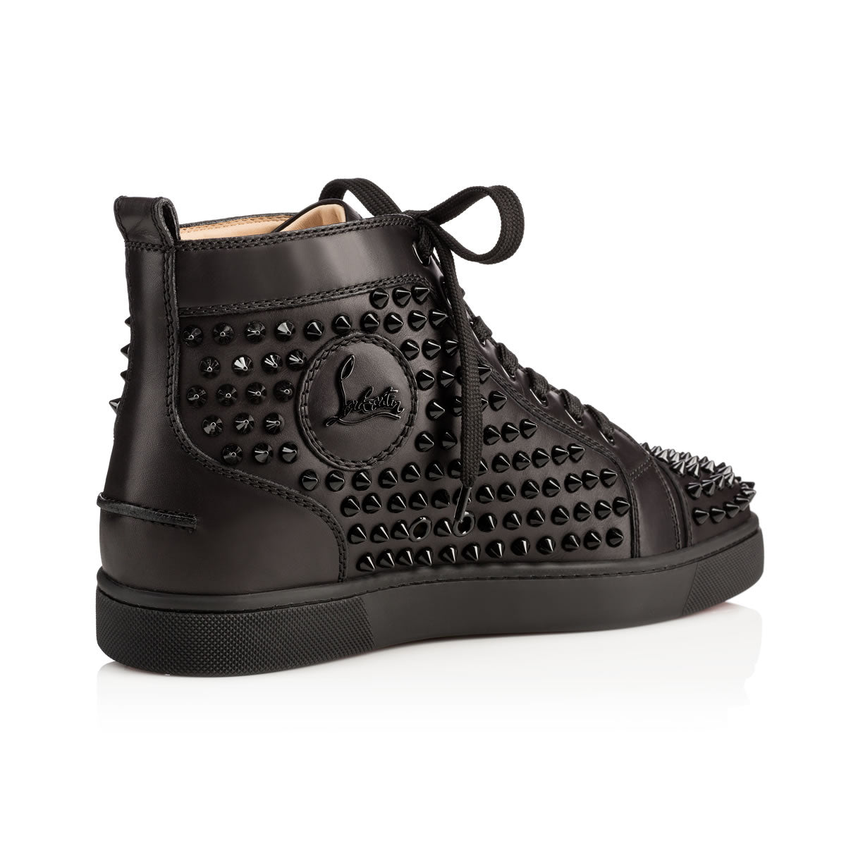 Christian Louboutin Louis Spikes Men Shoes | Color Black