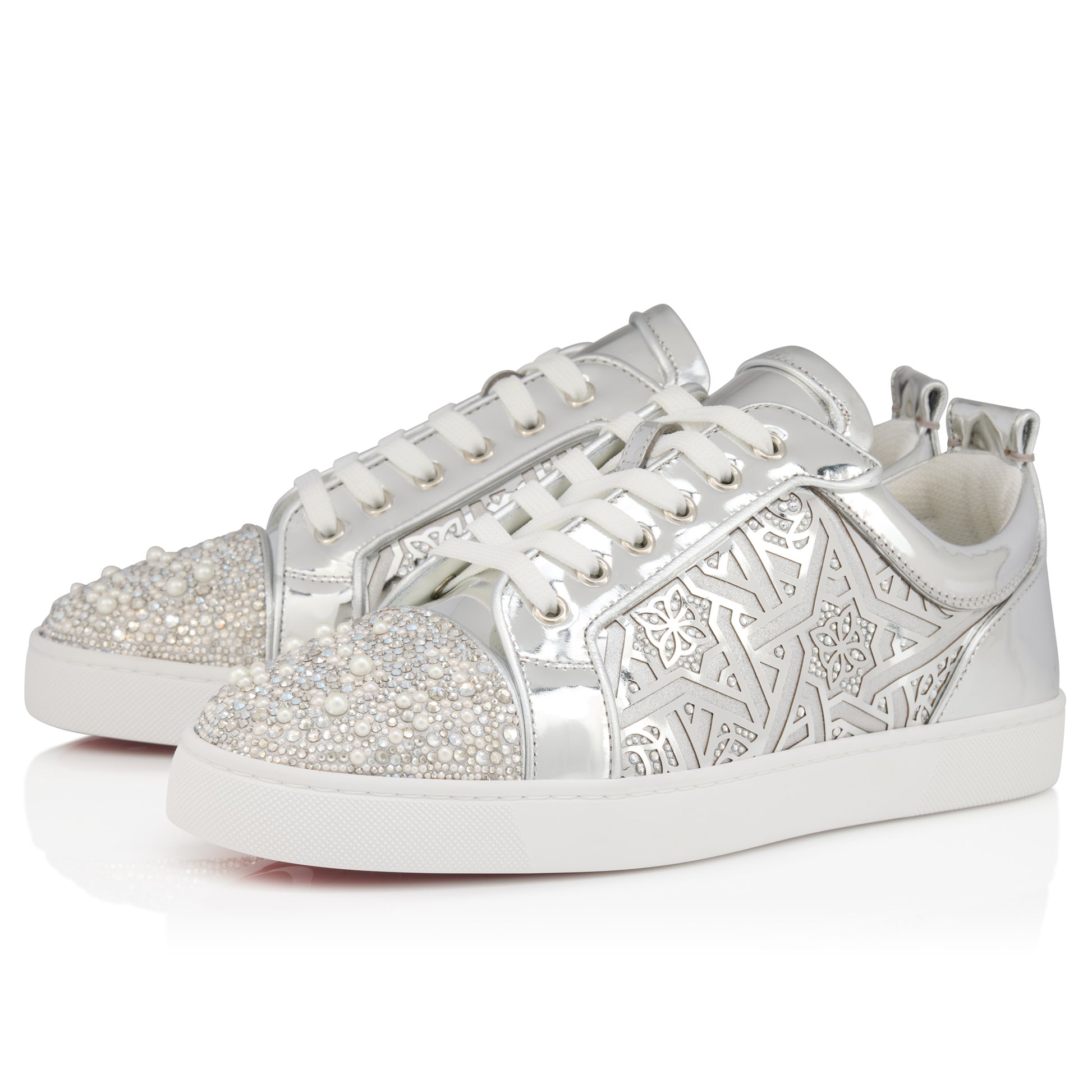 Christian Louboutin Louis Jr Carouba Men Shoes | Color Silver