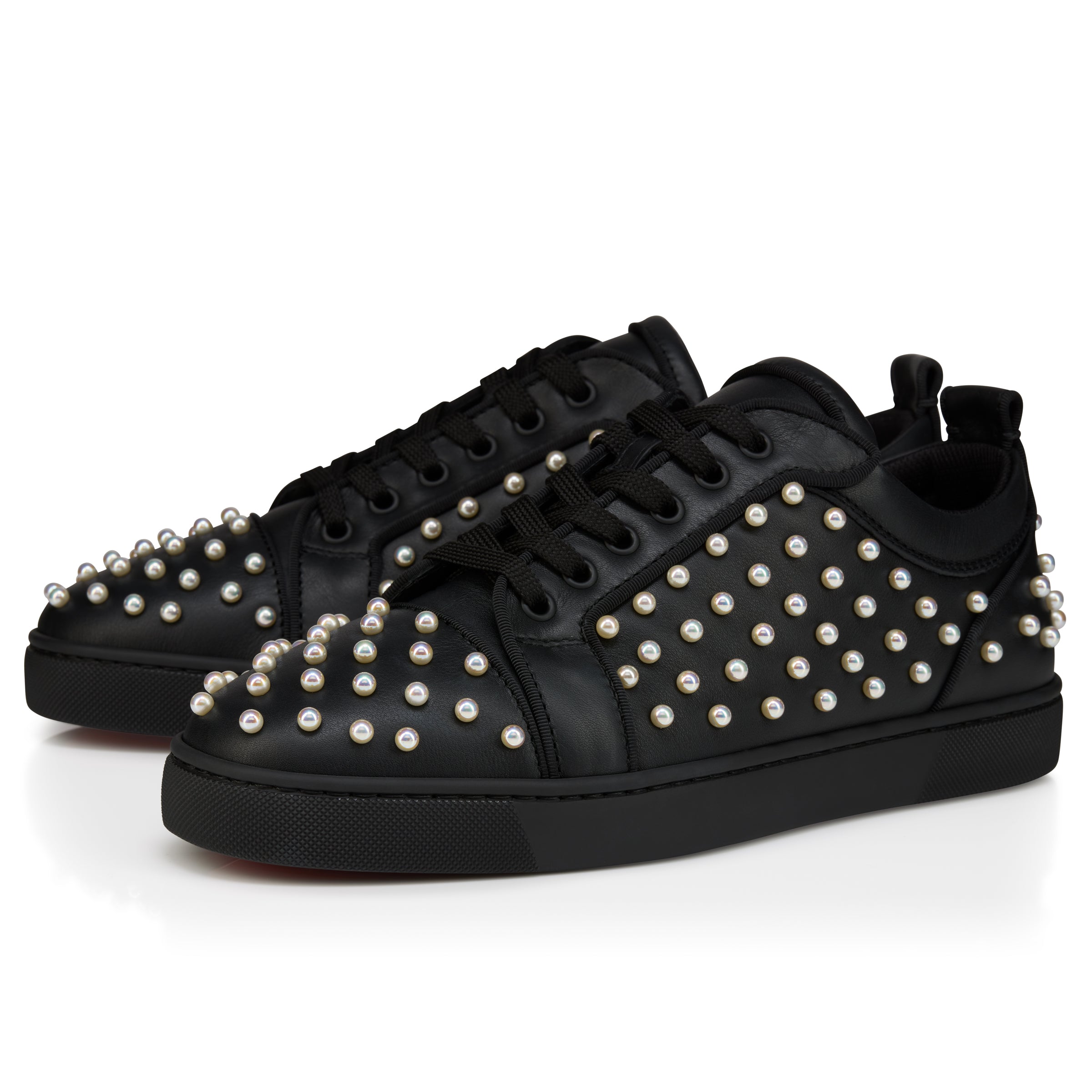 Christian Louboutin Louis Junior Perles Men Shoes | Color Black