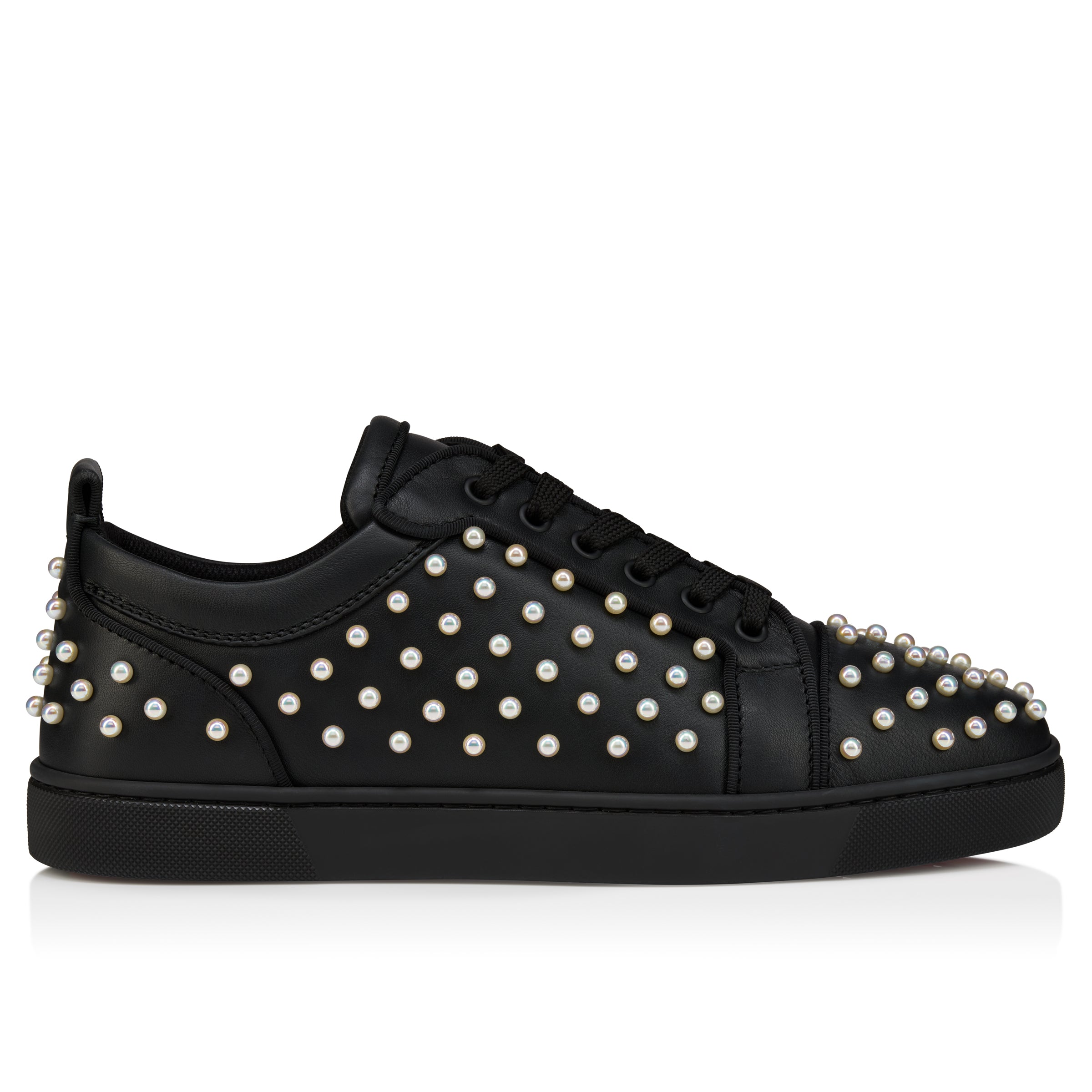 Christian Louboutin Louis Junior Perles Men Shoes | Color Black