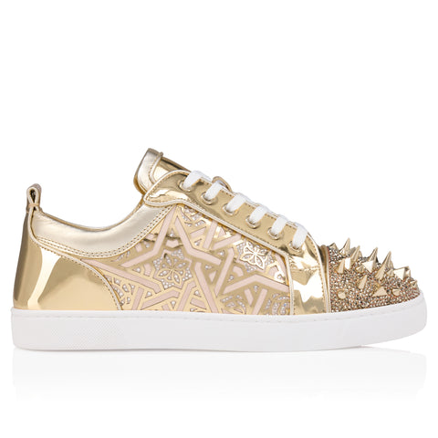 Christian Louboutin Louis Junior P Pik Pik Strass Men Shoes | Color Gold