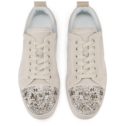 Christian Louboutin Louis Junior P Strass Eternity Men Shoes | Color Beige