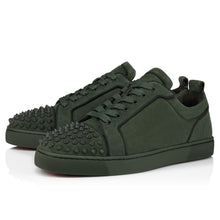 Load image into Gallery viewer, Christian Louboutin Louis Junior Spikes  Men Shoes | Color Green
