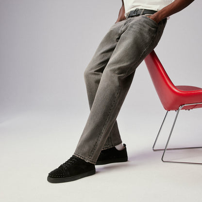 Christian Louboutin Louis Junior Spikes Men Shoes | Color Black