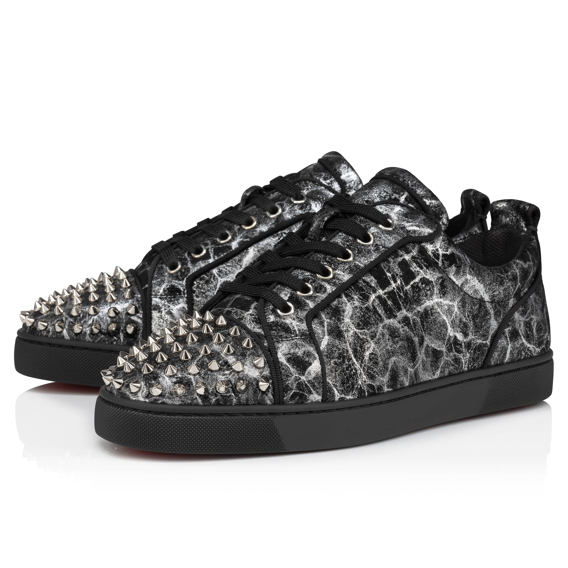 Christian Louboutin Louis Junior Spikes  Men Shoes | Color Black