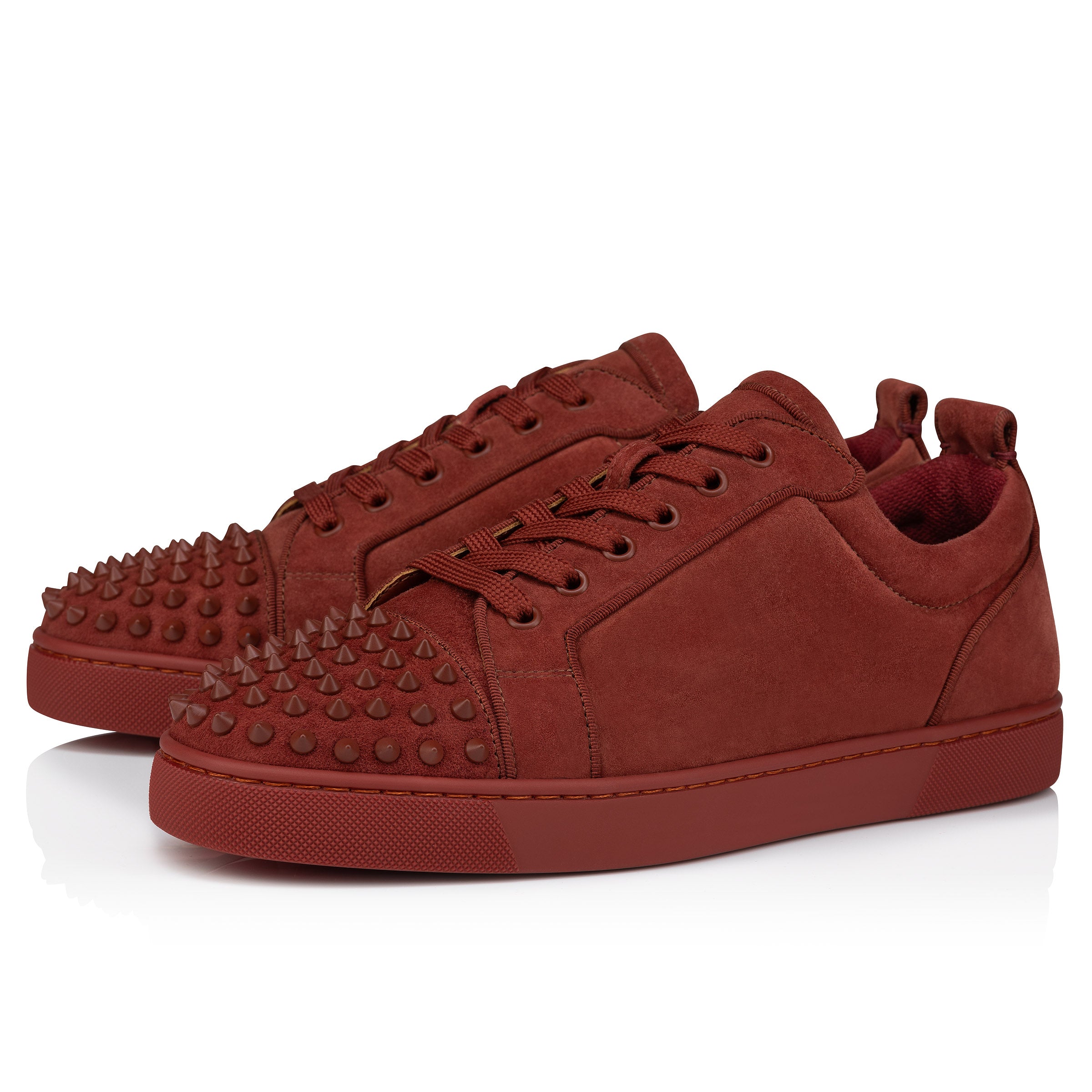 Christian Louboutin Louis Junior Spikes  Men Shoes | Color Brown