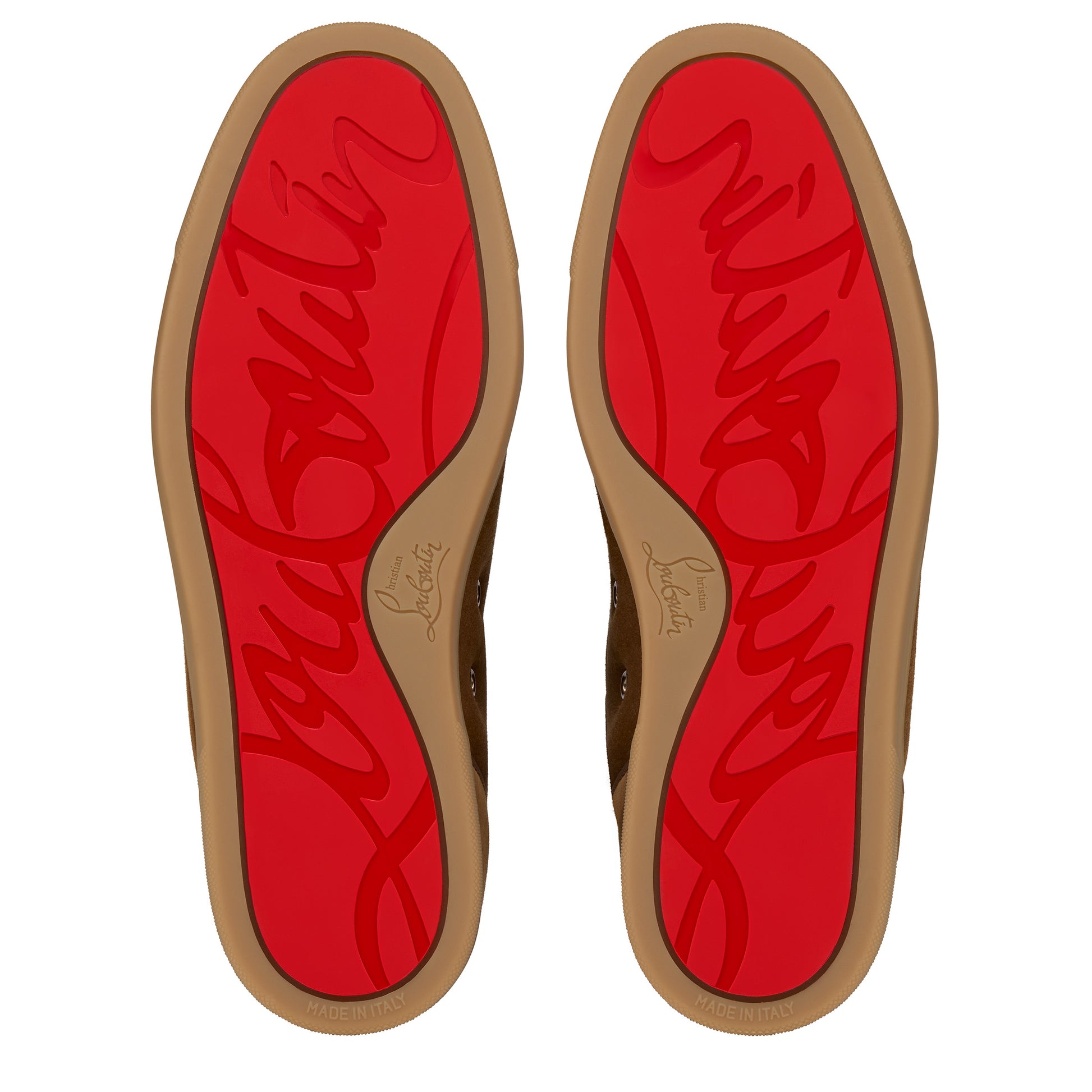 Christian Louboutin Louis Junior Spikes Men Shoes | Color Brown