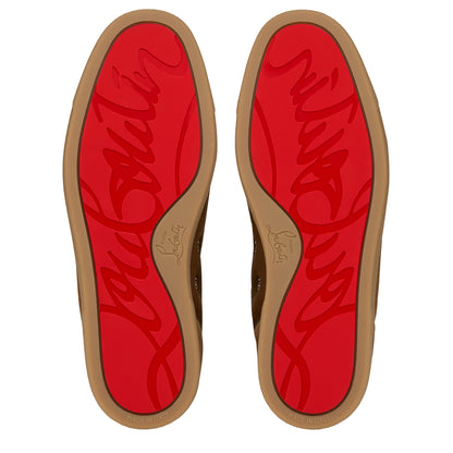 Christian Louboutin Louis Junior Spikes Men Shoes | Color Brown
