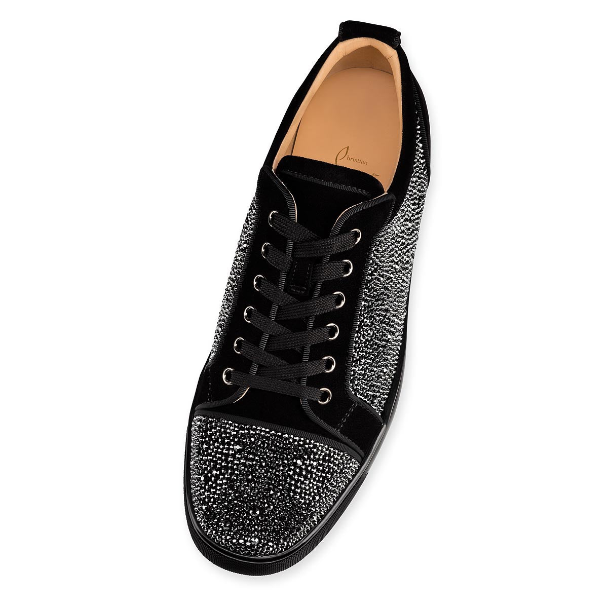 Christian Louboutin Louis Junior Strass Men Shoes | Color Black