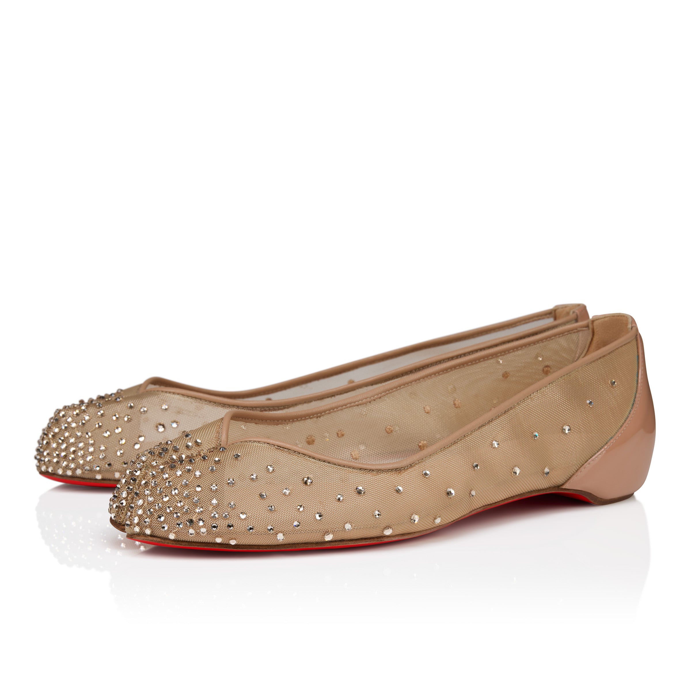 Christian Louboutin Marlougiela Strass Women Shoes | Color Beige