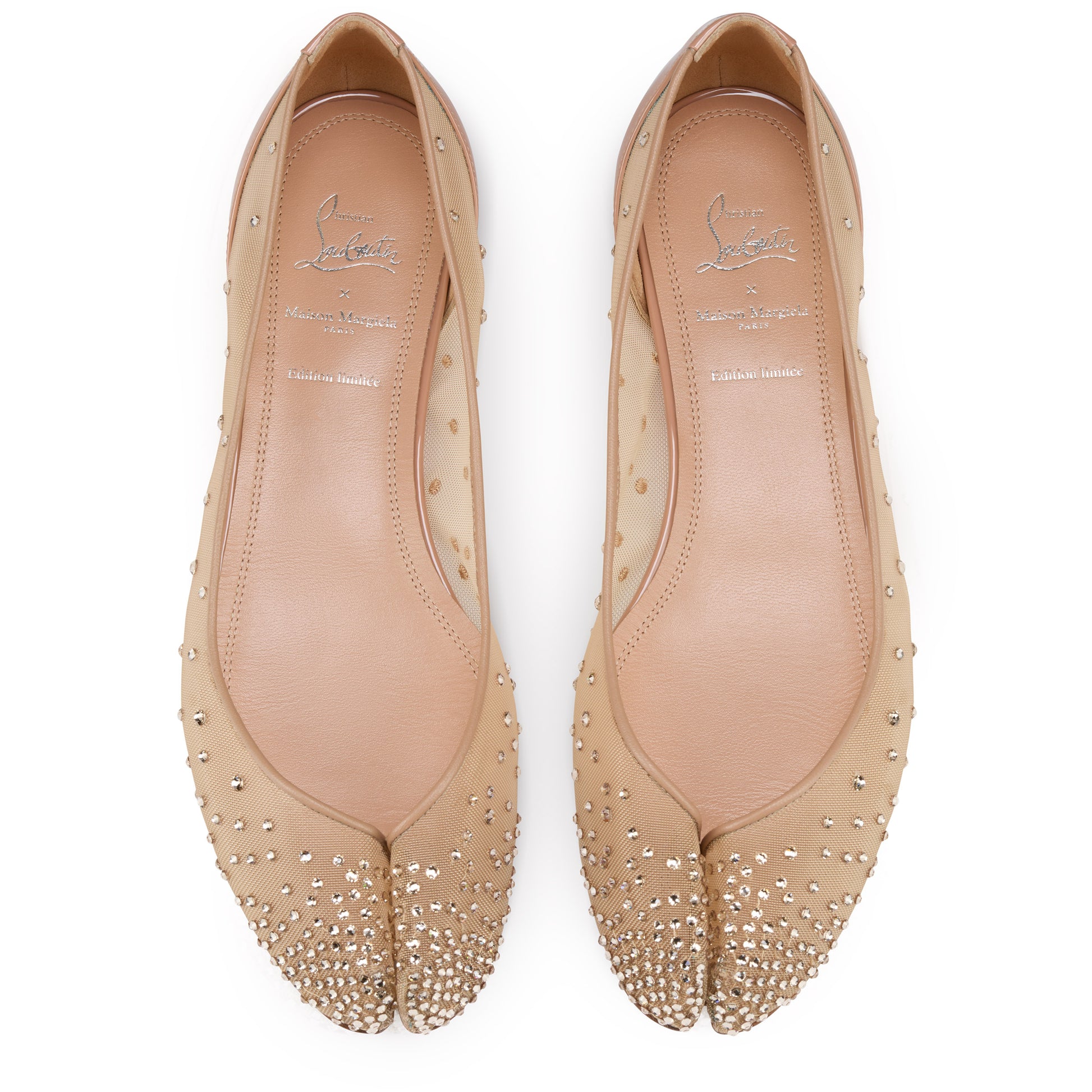 Christian Louboutin Marlougiela Strass Women Shoes | Color Beige