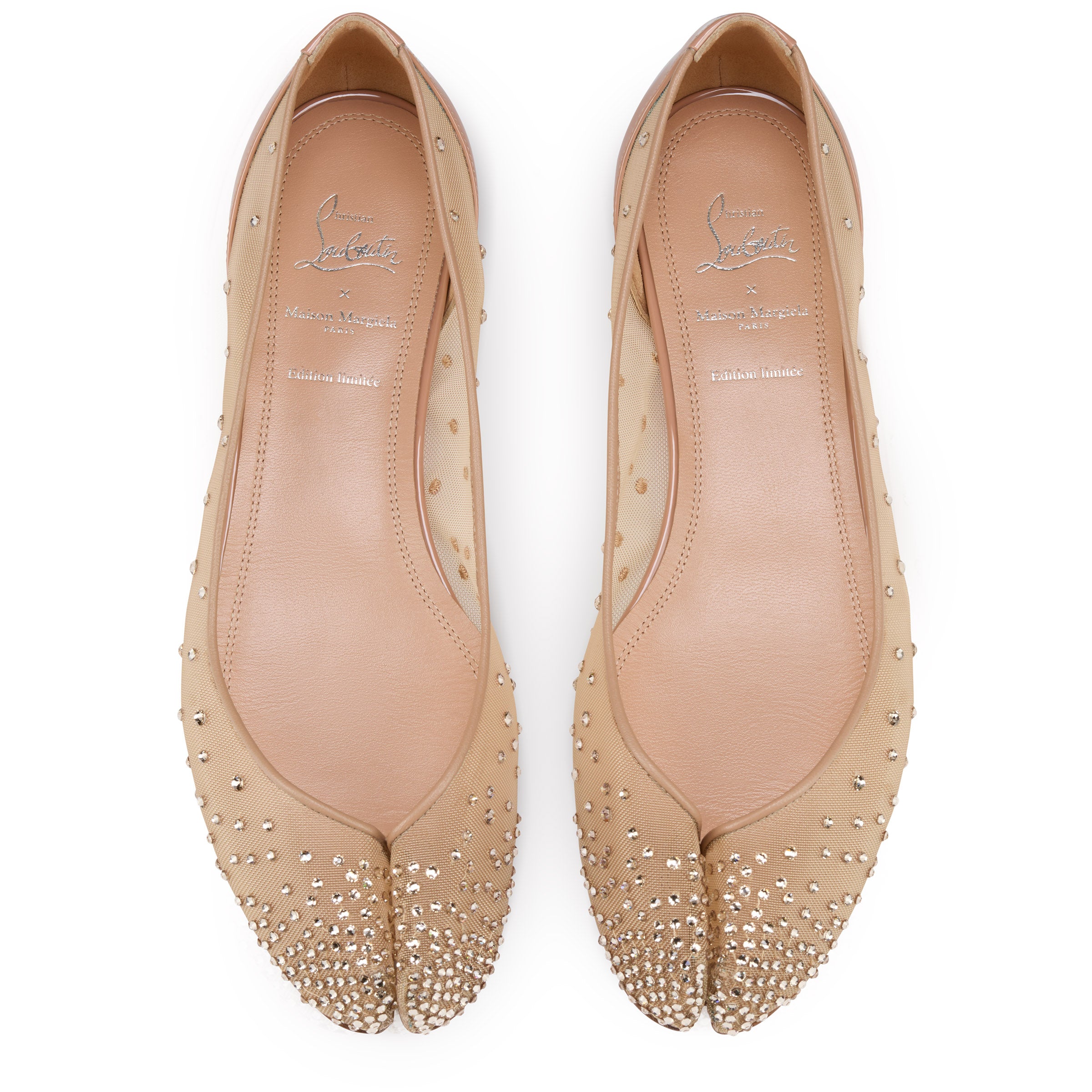 Christian Louboutin Marlougiela Strass Women Shoes | Color Beige