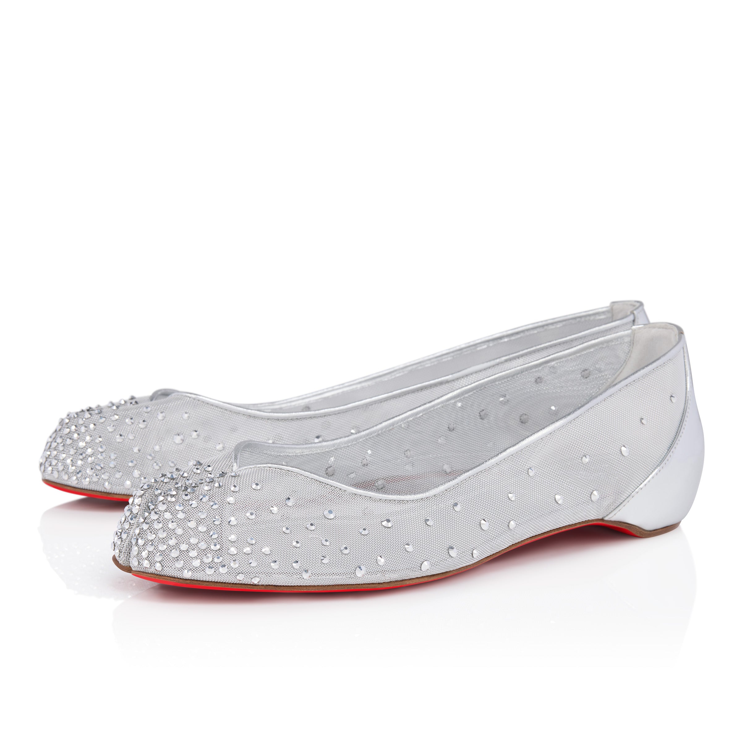 Christian Louboutin Marlougiela Strass Women Shoes | Color Silver