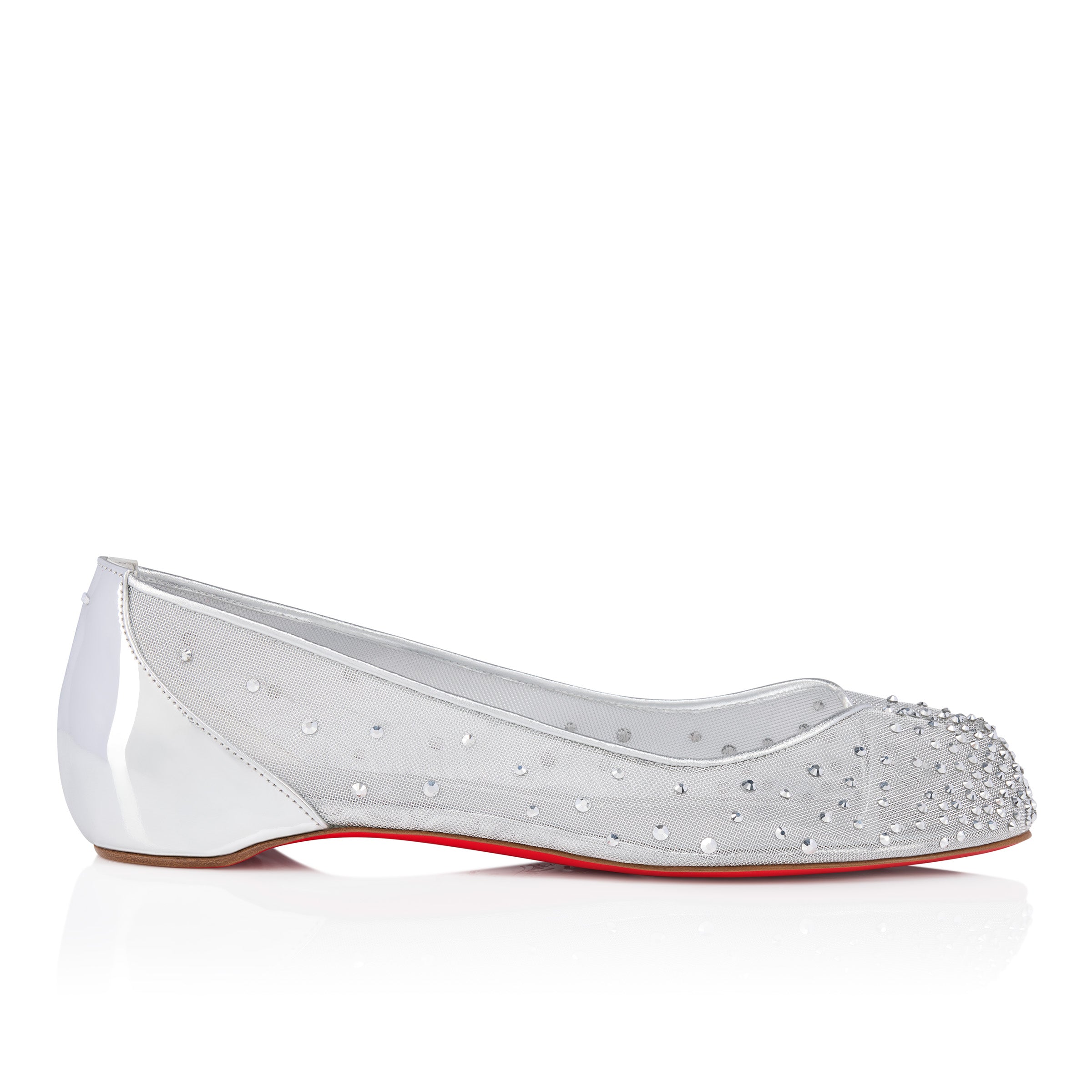 Christian Louboutin Marlougiela Strass Women Shoes | Color Silver