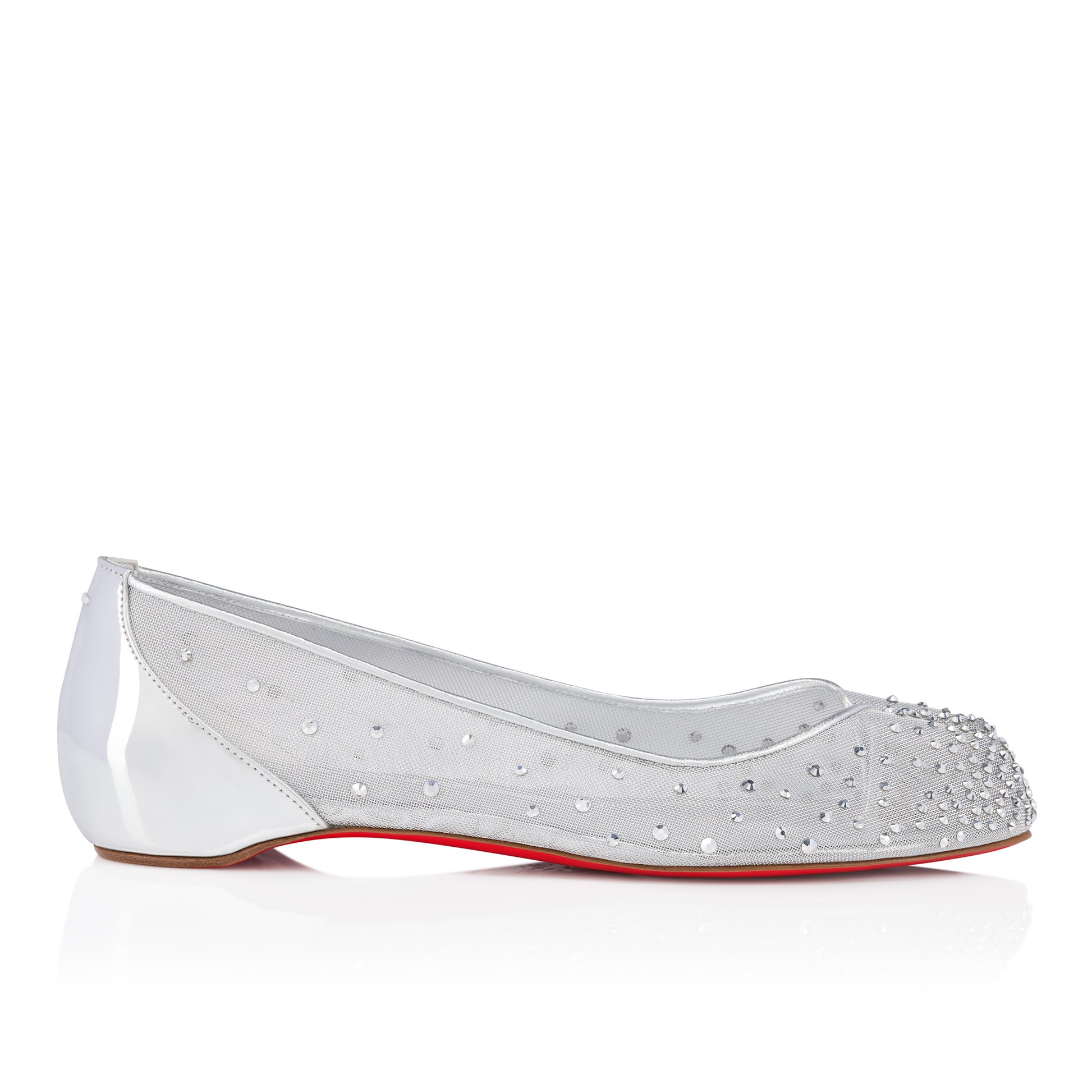 Christian Louboutin Marlougiela Strass Women Shoes | Color Silver