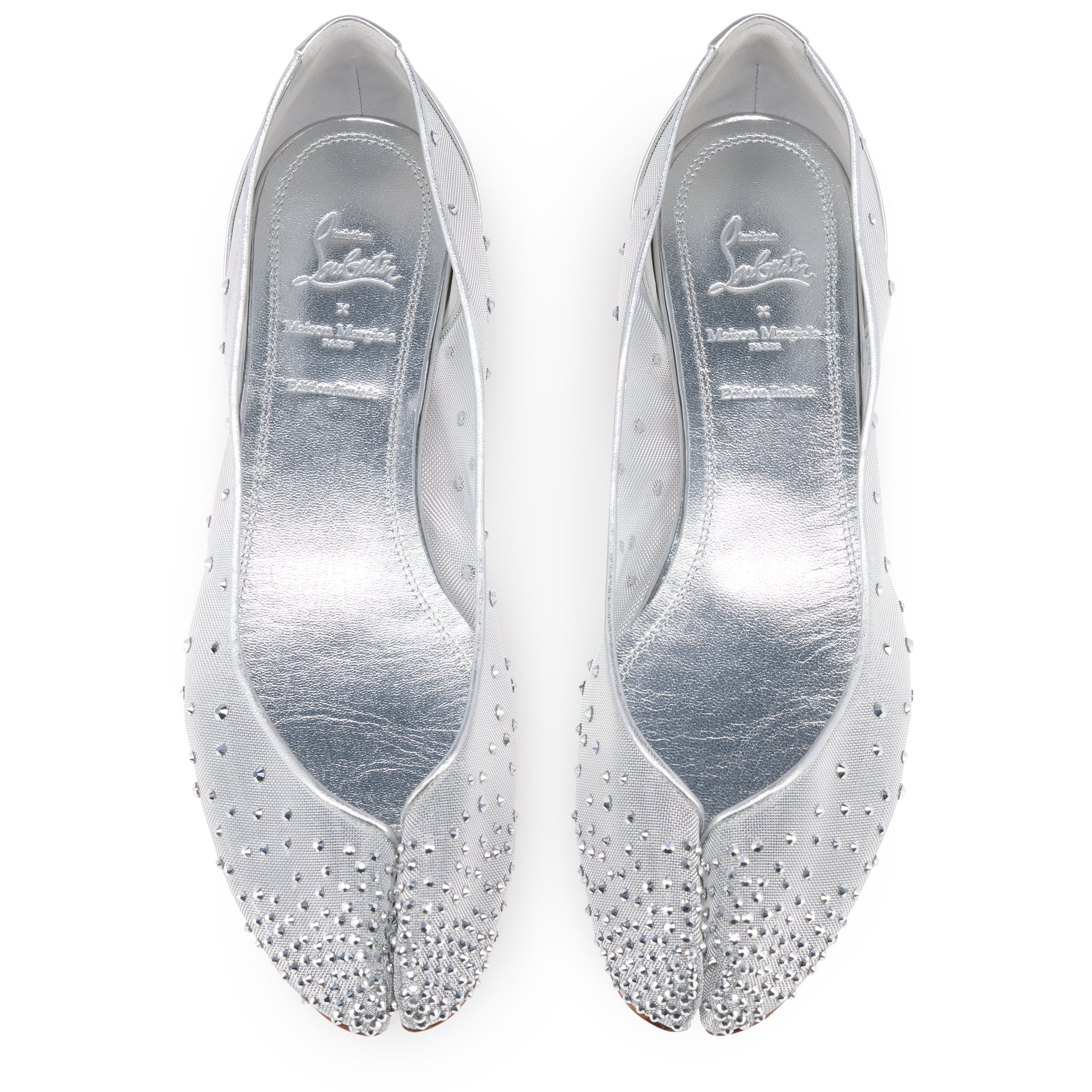 Christian Louboutin Marlougiela Strass Women Shoes | Color Silver