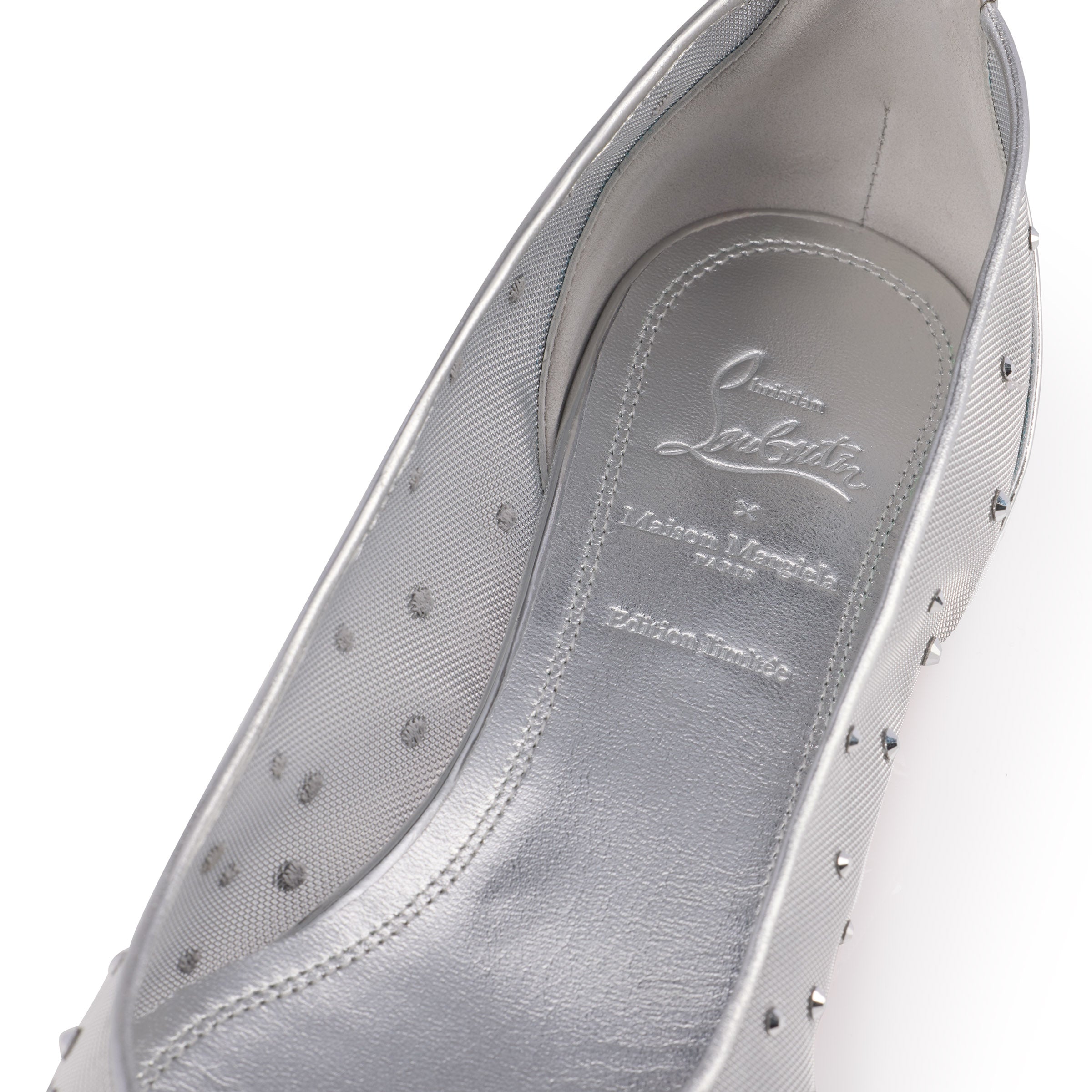 Christian Louboutin Marlougiela Strass Women Shoes | Color Silver