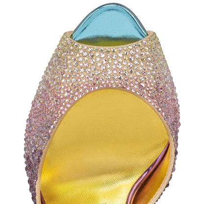 Christian Louboutin Me Dolly Strass Boreal Women Shoes | Color Multicolor