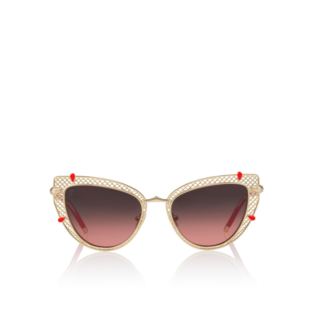 Christian Louboutin Miss Z Lb0002 Women Eyewear | Color Gold