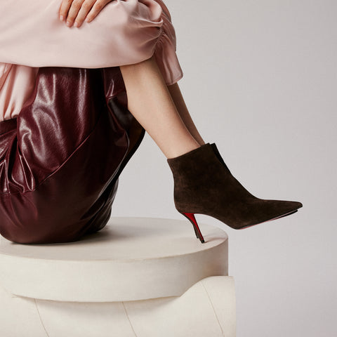 Christian Louboutin Miss Z Booty Women Shoes | Color Brown