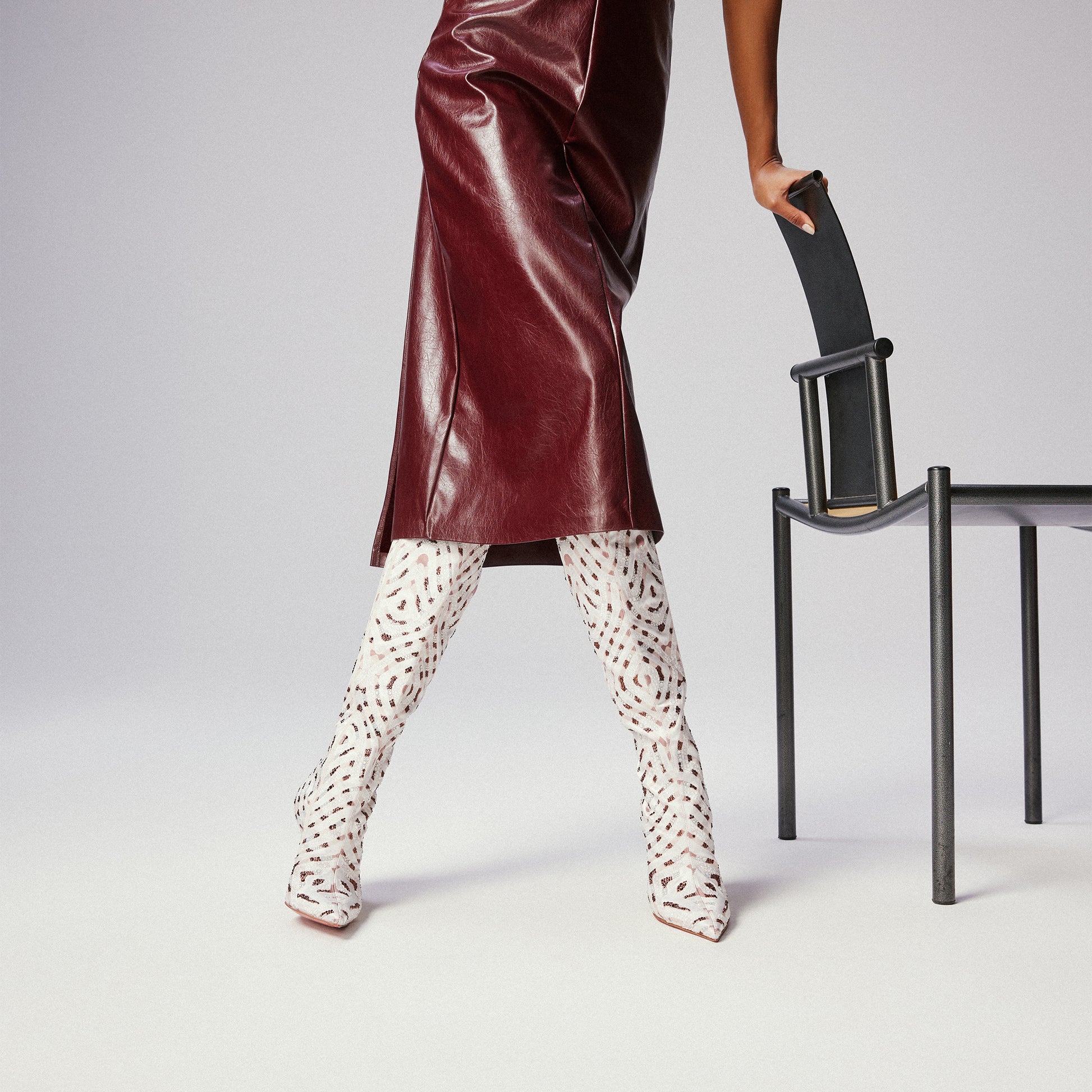 Christian Louboutin Miss Z Botta Gaagal Strass Women Shoes | Color Beige